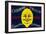 Happy Lemon Label - Carpinteria, CA-Lantern Press-Framed Art Print