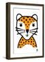 Happy Leopard, 2021-Jane Foster-Framed Art Print