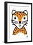 Happy Leopard, 2021-Jane Foster-Framed Art Print