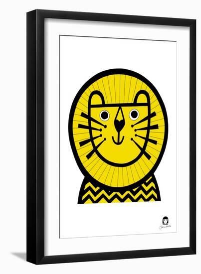 Happy Lion-Jane Foster-Framed Art Print