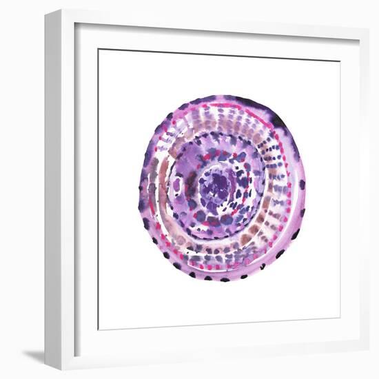 Happy Mandala 2-Lora Gold-Framed Art Print