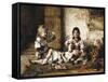 Happy Moments-Alexei Alexevich Harlamoff-Framed Stretched Canvas