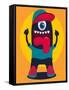 Happy Monster-braingraph-Framed Stretched Canvas