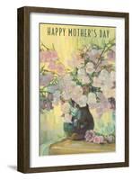 Happy Mother's Day, Flowers in Vase-null-Framed Art Print