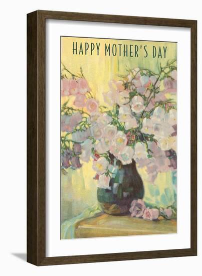 Happy Mother's Day, Flowers in Vase-null-Framed Art Print