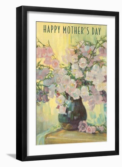 Happy Mother's Day, Flowers in Vase-null-Framed Art Print