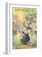 Happy Mother's Day, Flowers in Vase-null-Framed Art Print