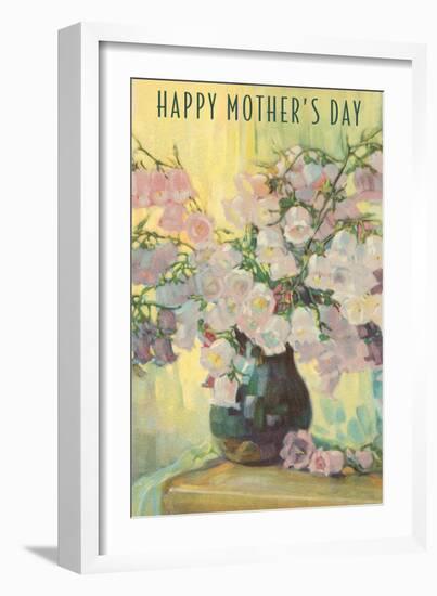 Happy Mother's Day, Flowers in Vase-null-Framed Art Print