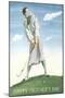 Happy Mother's Day, Lady Golfer-null-Mounted Art Print