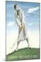 Happy Mother's Day, Lady Golfer-null-Mounted Art Print