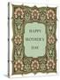 Happy Mother's Day, Leafy Flowery Frame-null-Stretched Canvas