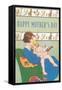 Happy Mother's Day, Reading to Child-null-Framed Stretched Canvas