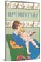Happy Mother's Day, Reading to Child-null-Mounted Art Print