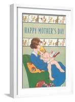 Happy Mother's Day, Reading to Child-null-Framed Art Print