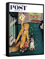 "Happy Mother's Day" Saturday Evening Post Cover, May 11, 1957-Richard Sargent-Framed Stretched Canvas