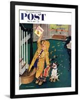 "Happy Mother's Day" Saturday Evening Post Cover, May 11, 1957-Richard Sargent-Framed Giclee Print