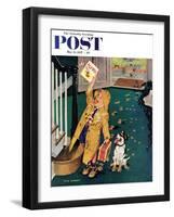 "Happy Mother's Day" Saturday Evening Post Cover, May 11, 1957-Richard Sargent-Framed Giclee Print