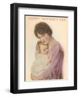 Happy Mother's Day, Sleeping Child-null-Framed Art Print