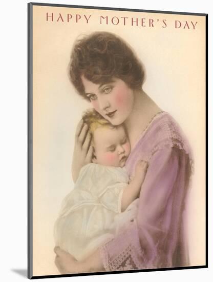 Happy Mother's Day, Sleeping Child-null-Mounted Art Print