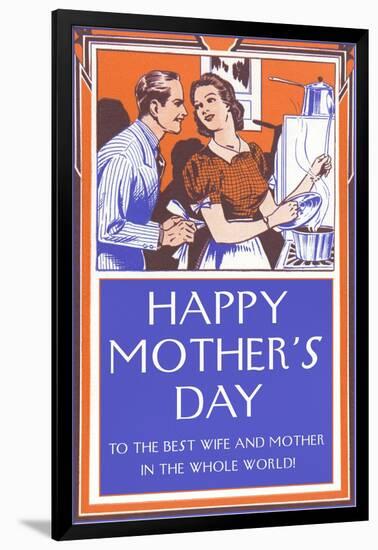 Happy Mothers Day, Fifties, To the Best...-null-Framed Art Print