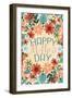 Happy Mothers Day Floral-Kimberly Allen-Framed Art Print