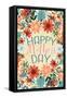 Happy Mothers Day Floral-Kimberly Allen-Framed Stretched Canvas