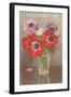 Happy Mothers Day, Glass with Poppies-null-Framed Art Print