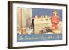 Happy Mothers Day, Mom in Kitchen-null-Framed Art Print