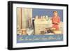 Happy Mothers Day, Mom in Kitchen-null-Framed Art Print