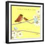 Happy Mothers Day - Mother Bird With Baby Bird-Cherie Roe Dirksen-Framed Giclee Print