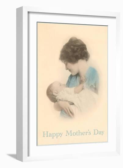 Happy Mothers Day, Mother with Baby-null-Framed Art Print