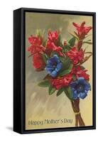 Happy Mothers Day, Rhododendrons-null-Framed Stretched Canvas