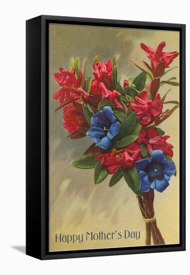 Happy Mothers Day, Rhododendrons-null-Framed Stretched Canvas