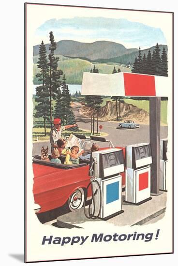 Happy Motoring-null-Mounted Art Print