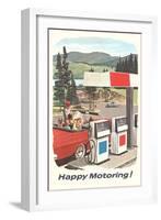 Happy Motoring-null-Framed Art Print