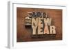 Happy New Year 2014 Greetings-PixelsAway-Framed Art Print