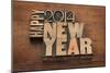 Happy New Year 2014 Greetings-PixelsAway-Mounted Art Print