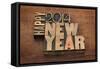 Happy New Year 2014 Greetings-PixelsAway-Framed Stretched Canvas