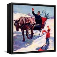 "'Happy New Year',"January 1, 1928-William Meade Prince-Framed Stretched Canvas