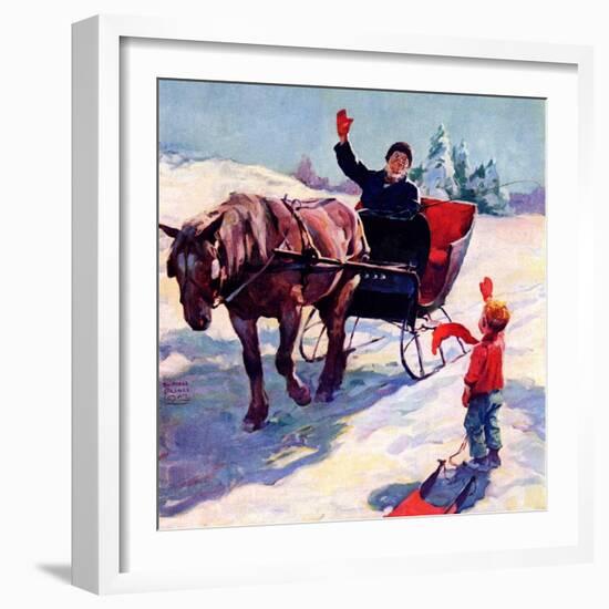 "'Happy New Year',"January 1, 1928-William Meade Prince-Framed Giclee Print