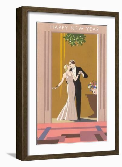 Happy New Year, Patricians Kissing-null-Framed Art Print