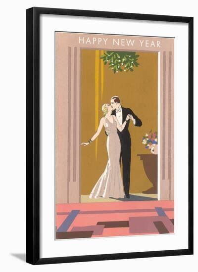 Happy New Year, Patricians Kissing-null-Framed Art Print