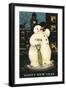 Happy New Year, Smiling Snowman-null-Framed Art Print