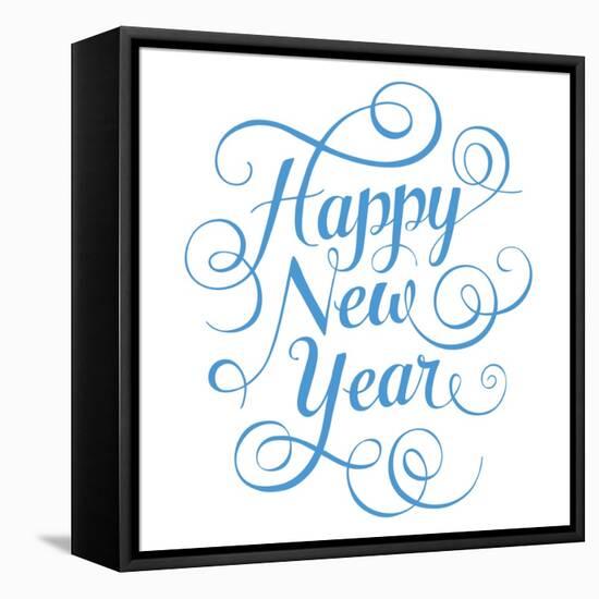 Happy New Year-foxysgraphic-Framed Stretched Canvas