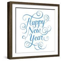 Happy New Year-foxysgraphic-Framed Art Print