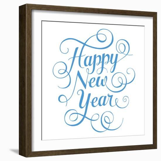 Happy New Year-foxysgraphic-Framed Art Print