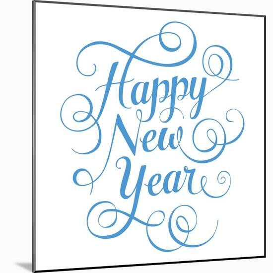 Happy New Year-foxysgraphic-Mounted Art Print