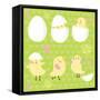 Happy Newborn Chicken Concept. This Illustration in Vector - in My Portfolio.-smilewithjul-Framed Stretched Canvas