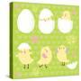 Happy Newborn Chicken Concept. This Illustration in Vector - in My Portfolio.-smilewithjul-Stretched Canvas