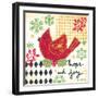 Happy Noel Cardinal-Annie LaPoint-Framed Art Print